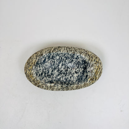 Grey White Splotched Soap Dish - Riverstone