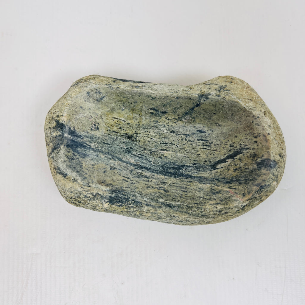 Riverstone Blue Lined Soap Dish