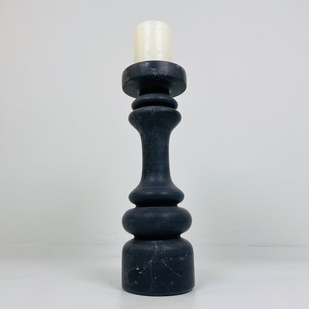 Pillar Black Candle Stand (Medium)