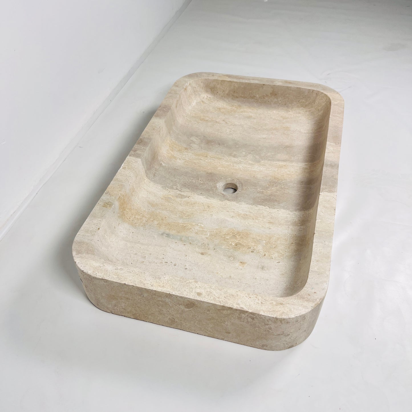Rectangle Sink - Travertine