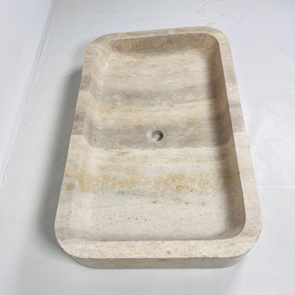 Rectangle Sink - Travertine
