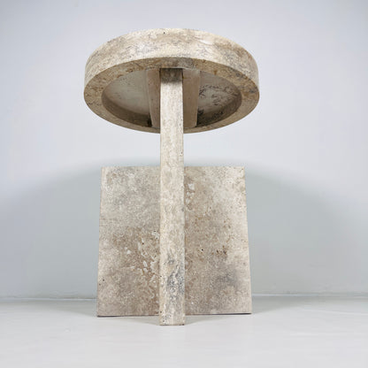 Jigsaw Travertine Table