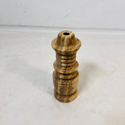 Cairn Candle Stand - Travertine