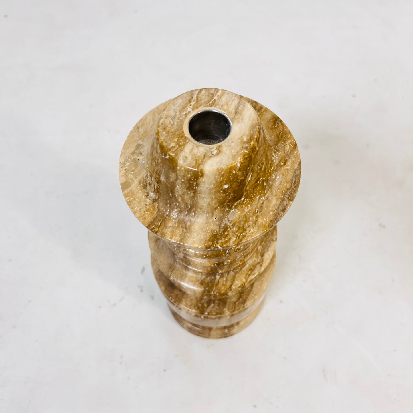 Cairn Candle Stand - Travertine