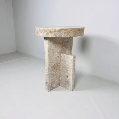 Jigsaw Travertine Table