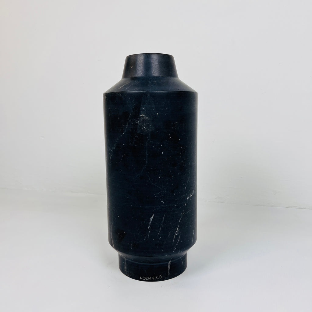 Cylindrical Black Vase