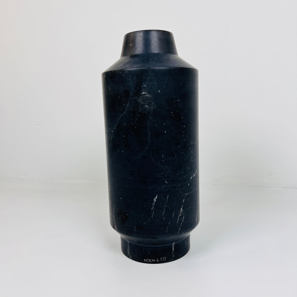 Cylindrical Black Vase