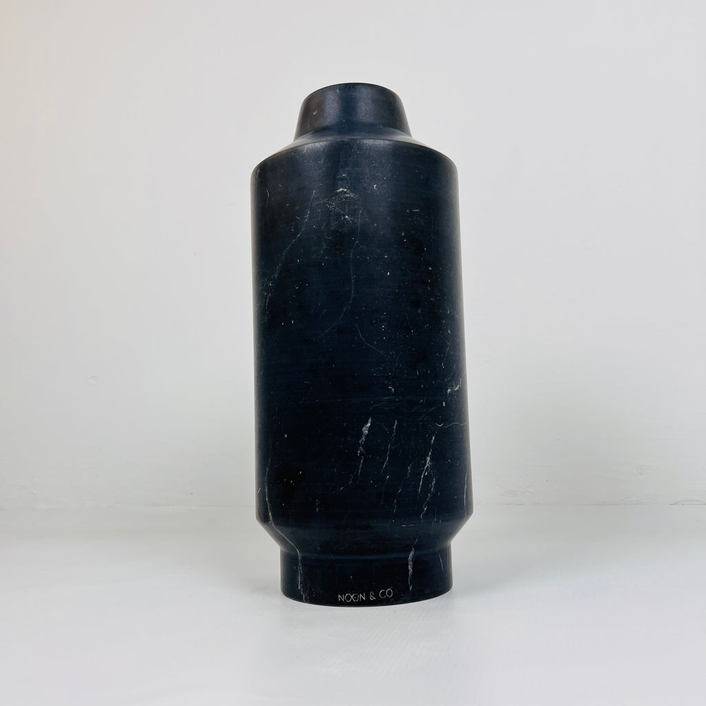 Cylindrical Black Vase