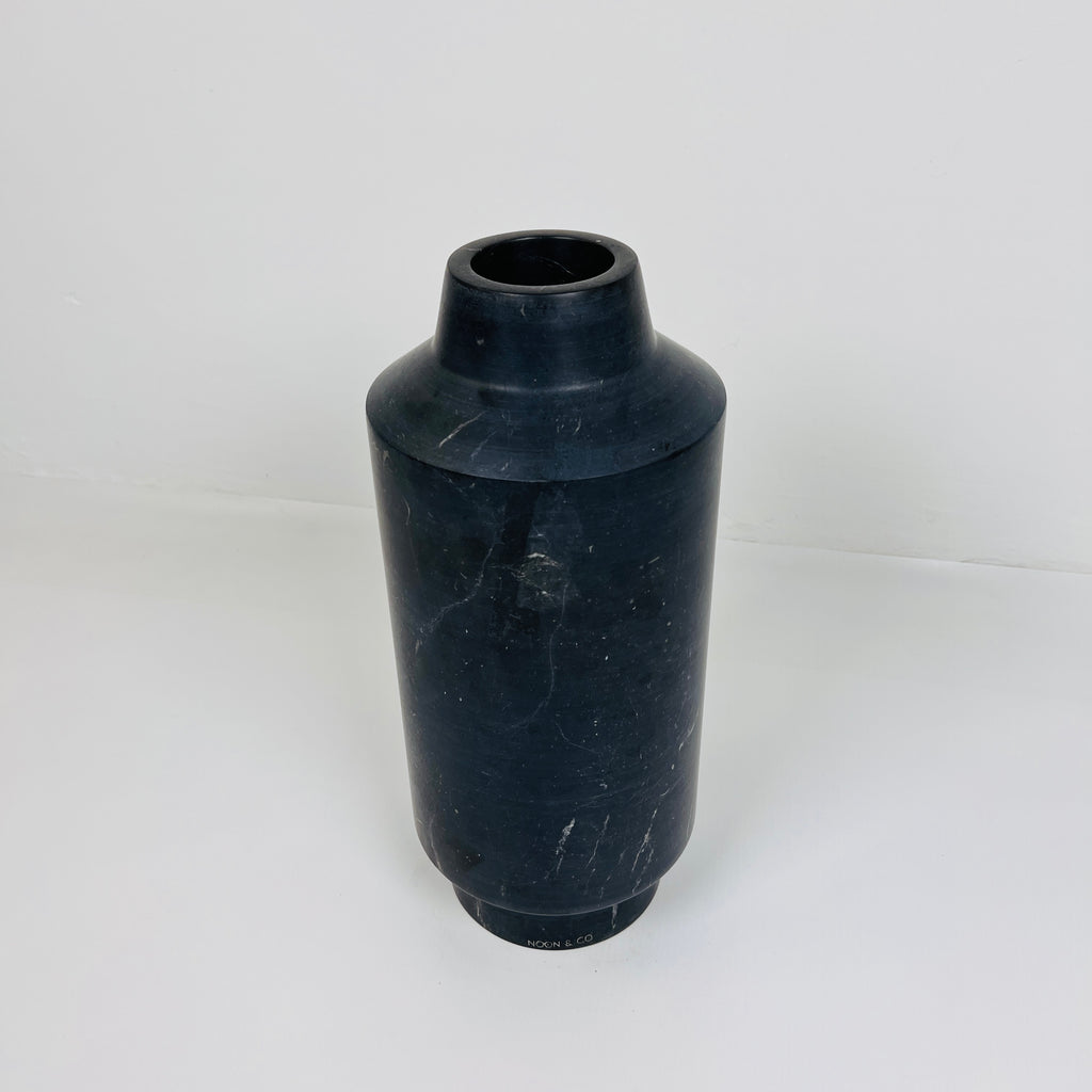 Cylindrical Black Vase