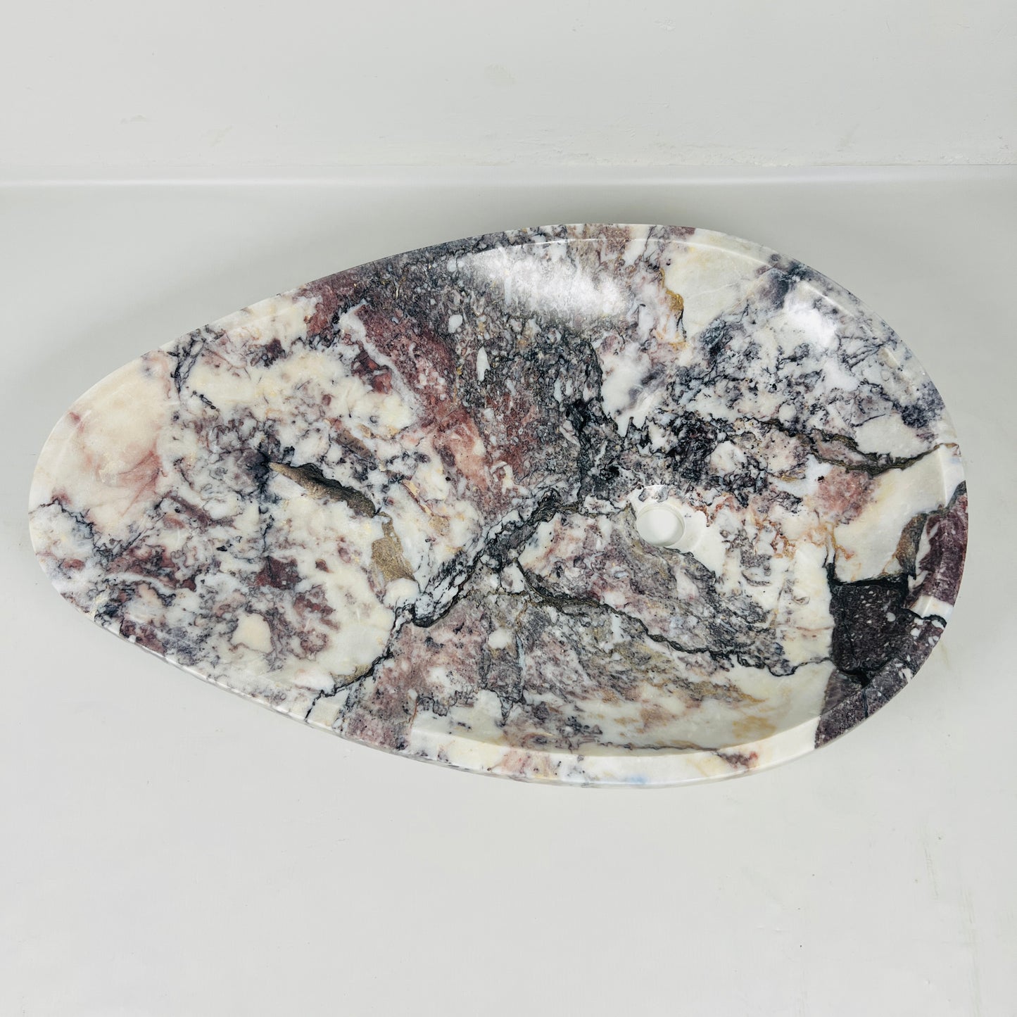 Teardrop Sink - Red & White