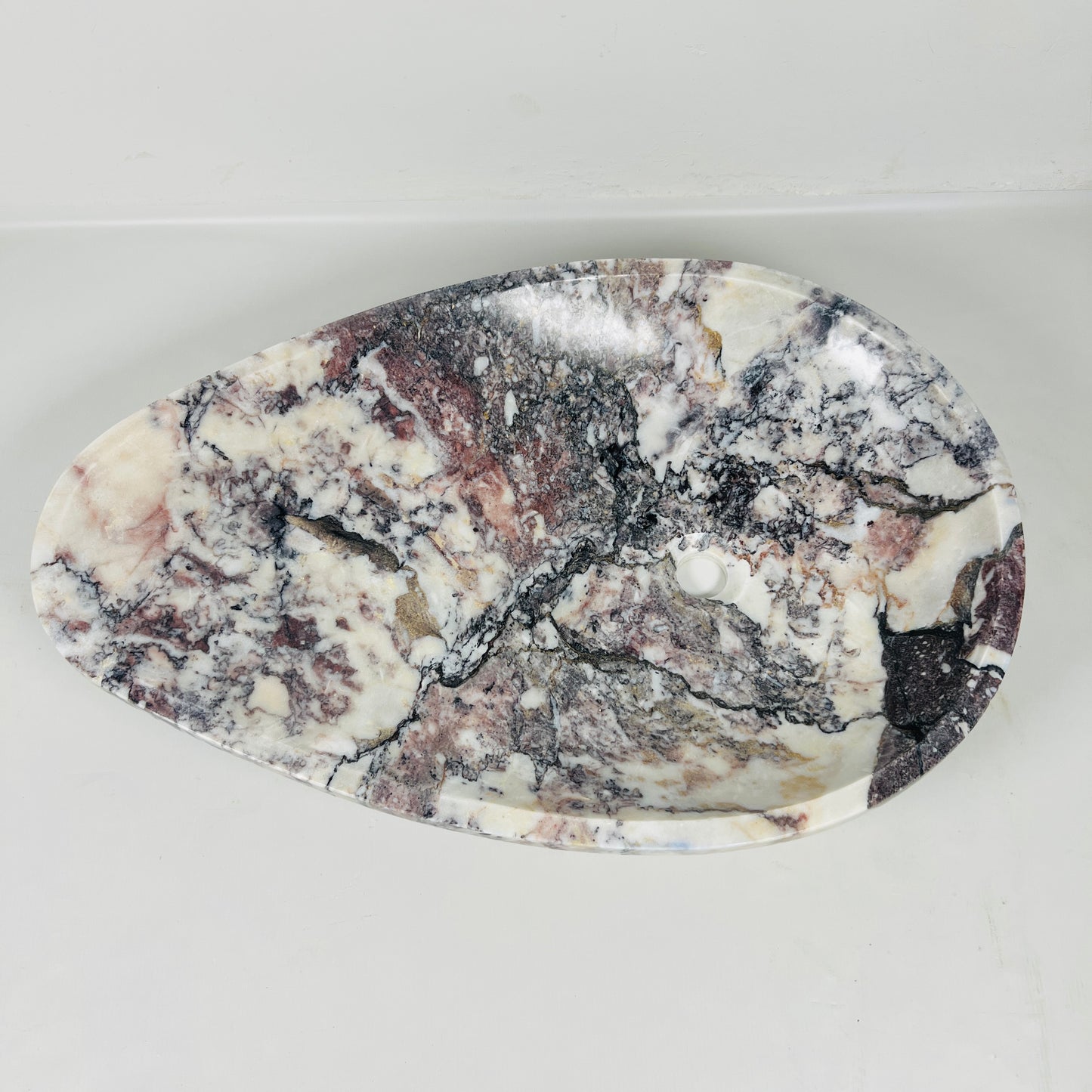 Teardrop Sink - Red & White