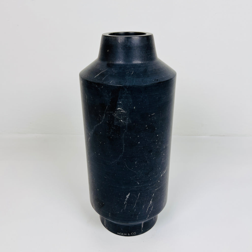 Cylindrical Black Vase