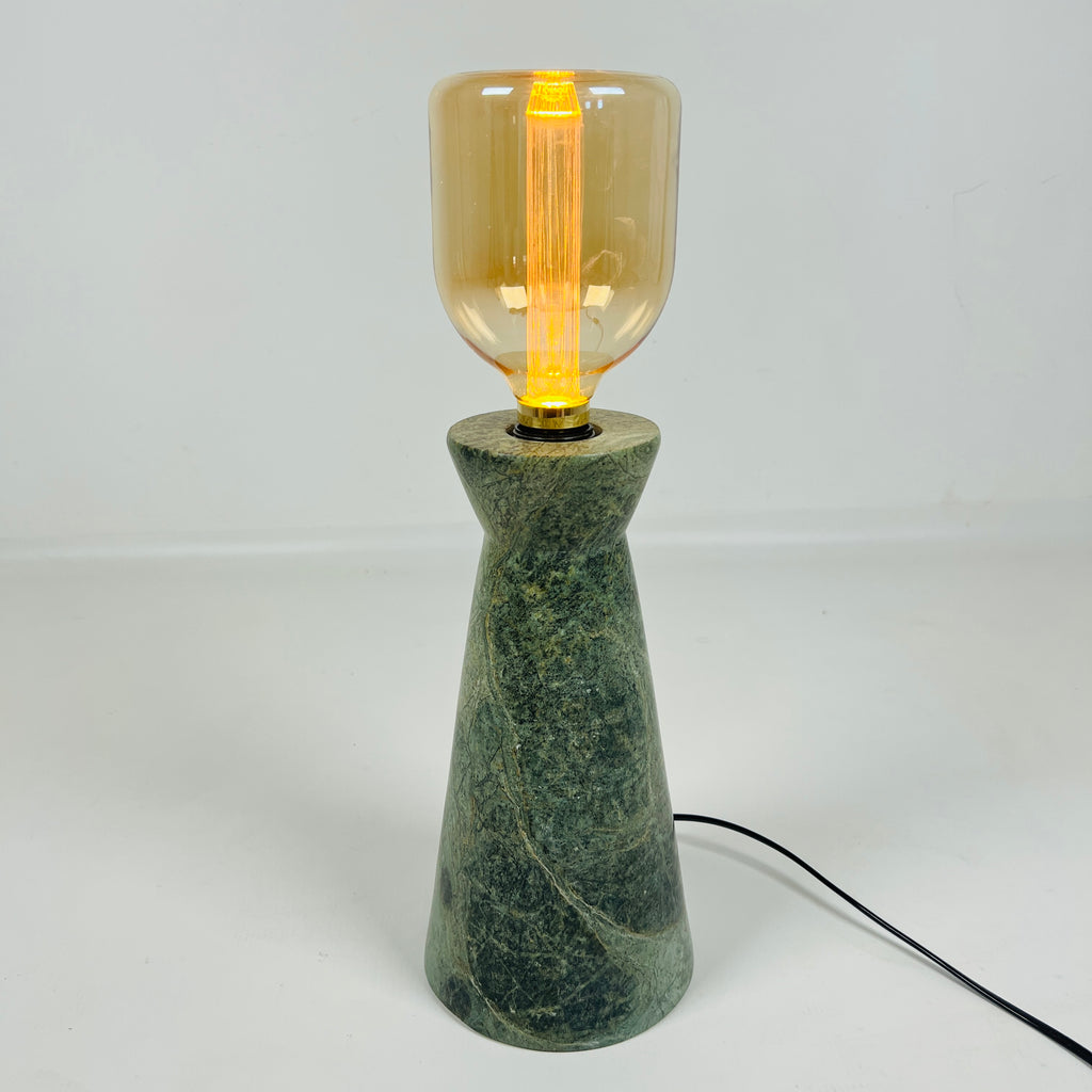 Jungle Green Funnel Splashed Lamp