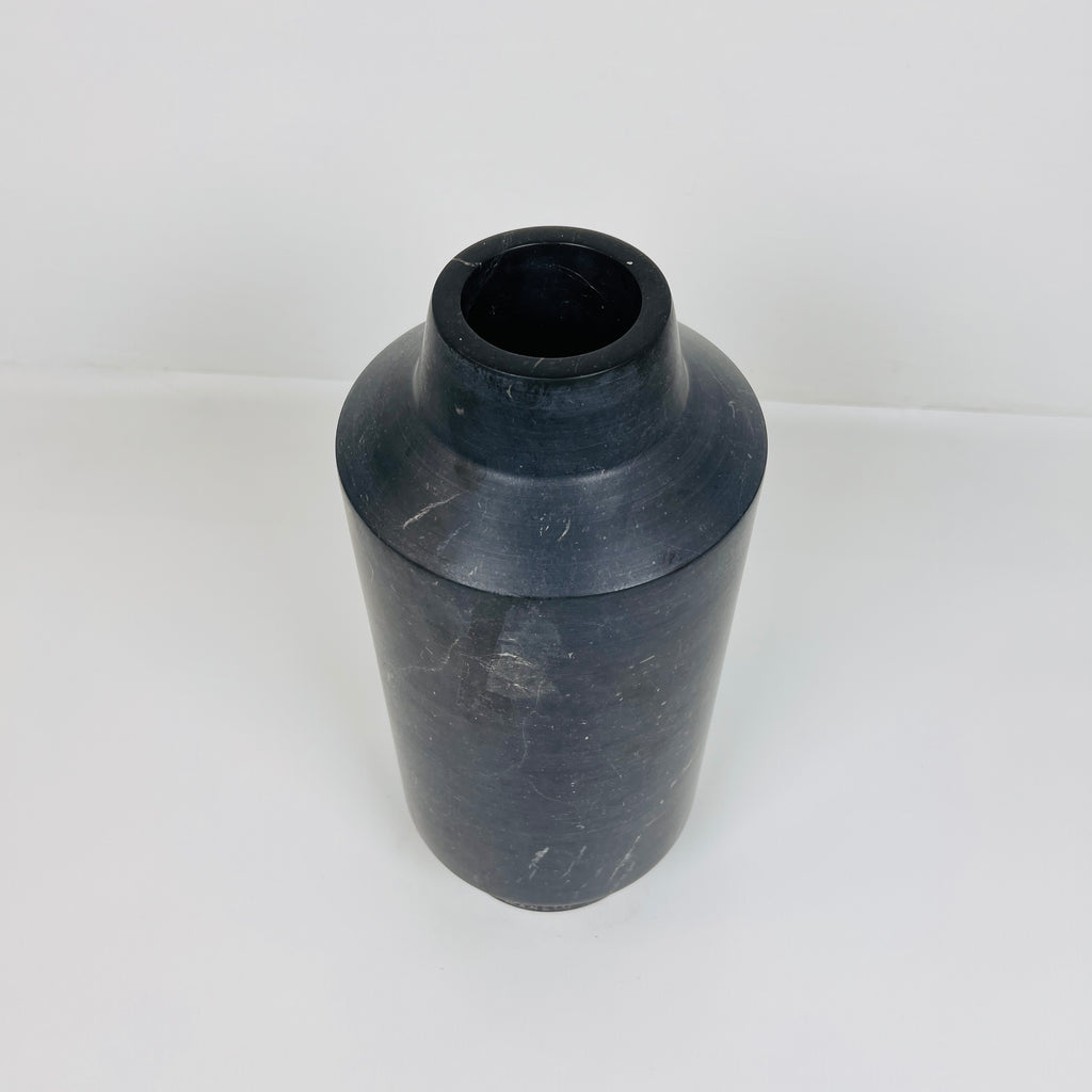 Cylindrical Black Vase