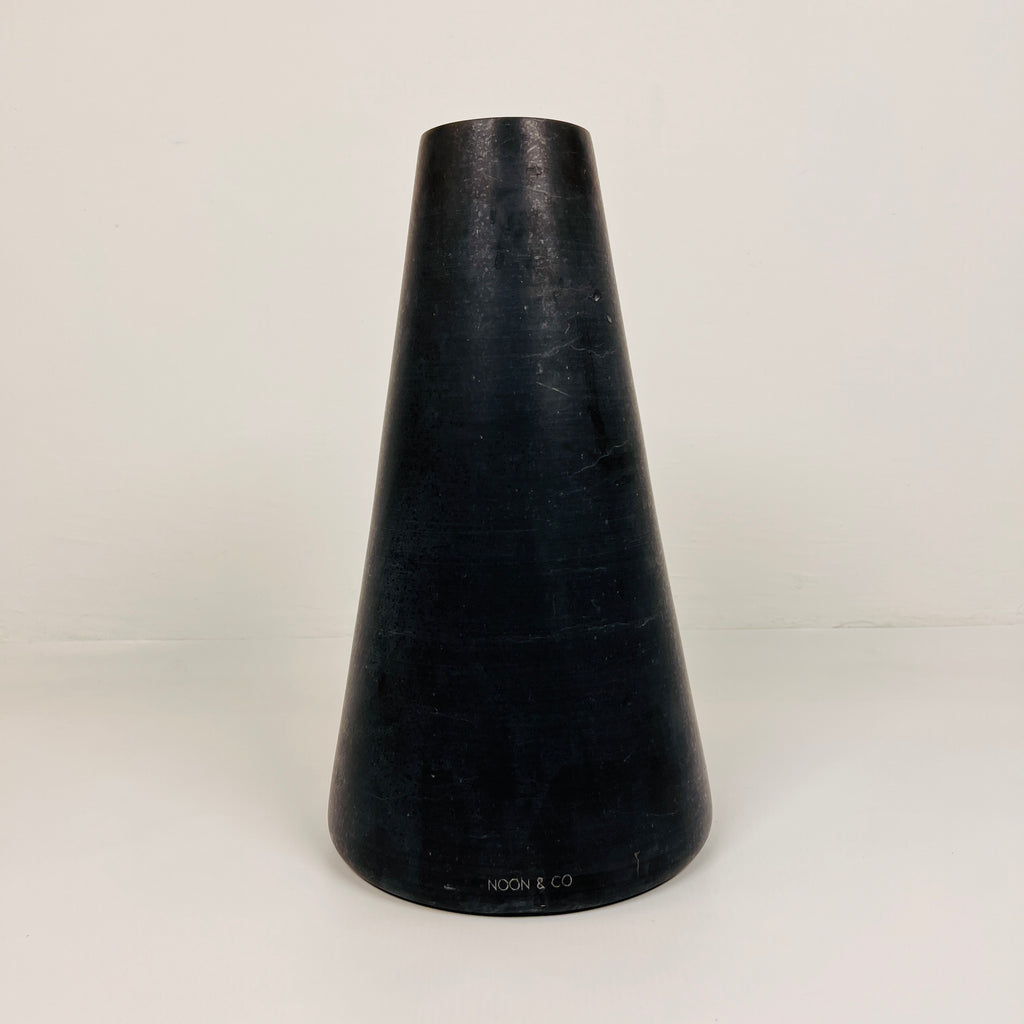 Funnel Black Vase