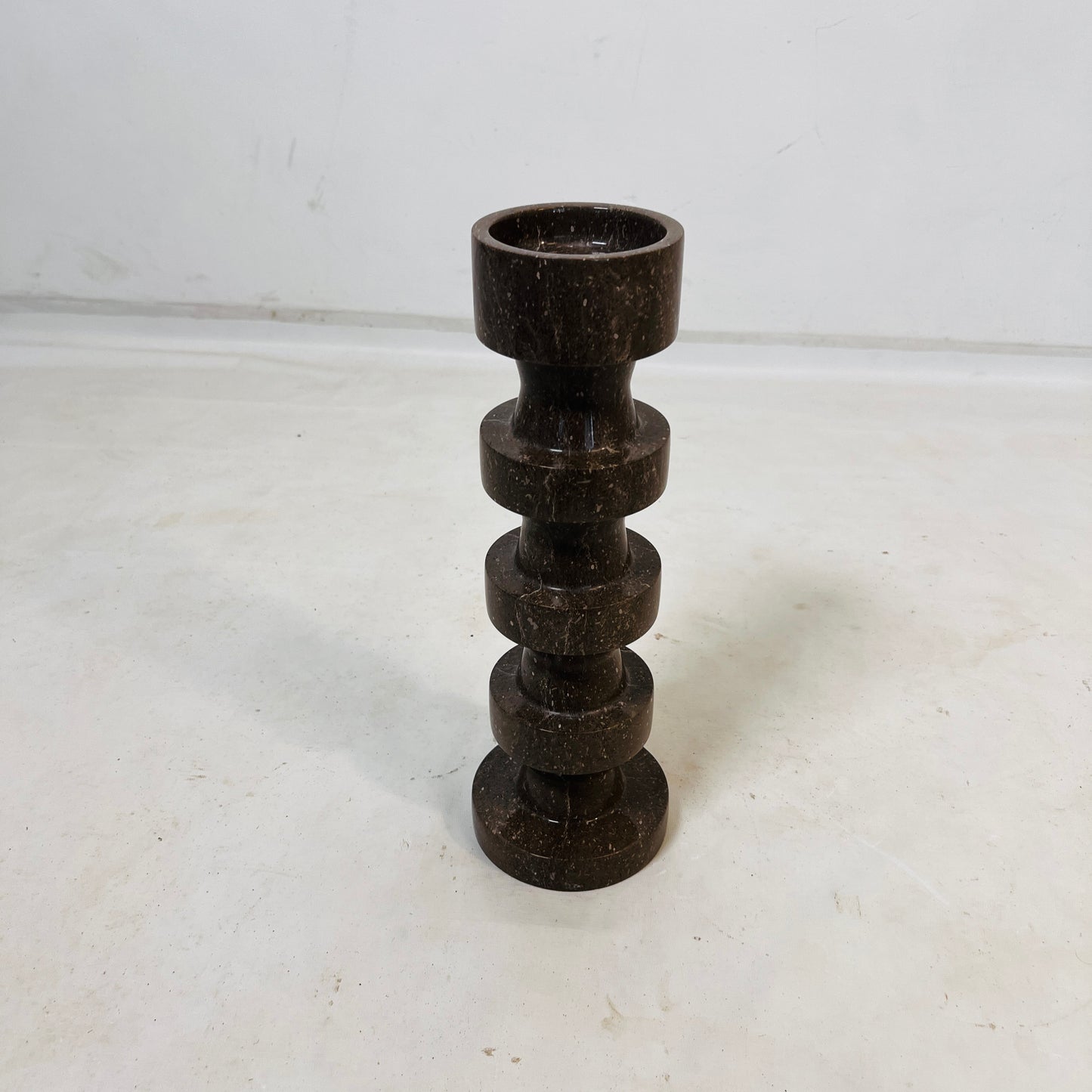 Accordian Candle Stand - Brown