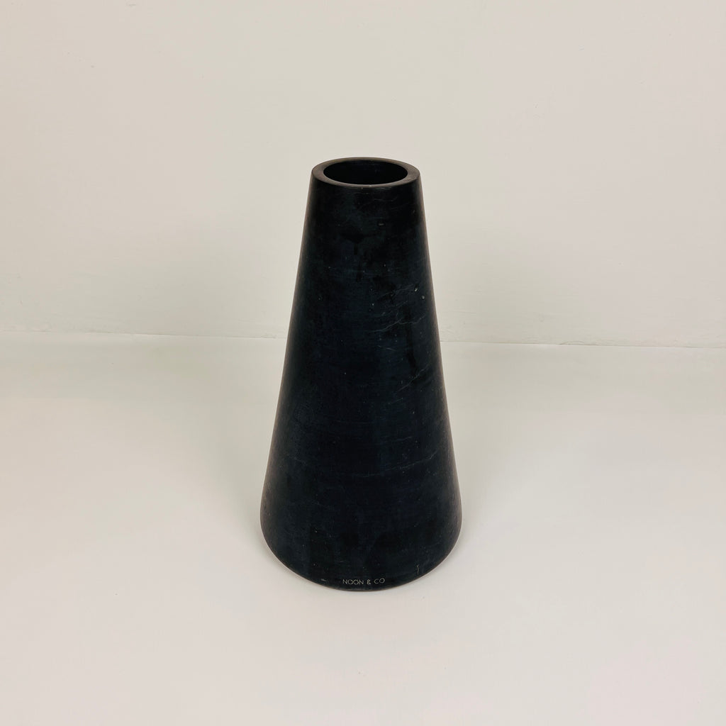 Funnel Black Vase