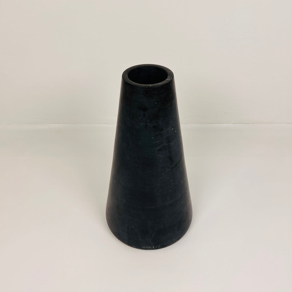 Funnel Black Vase