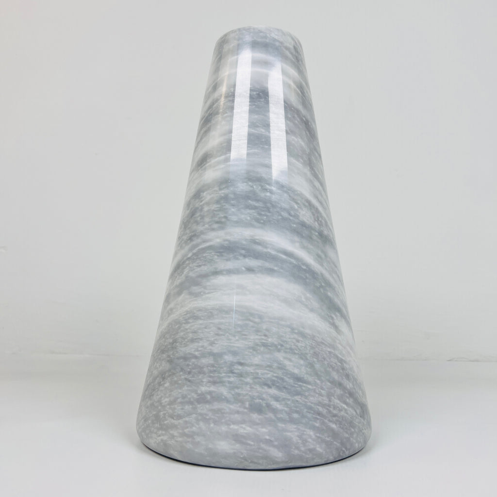 Funnel Grey Waved Vase