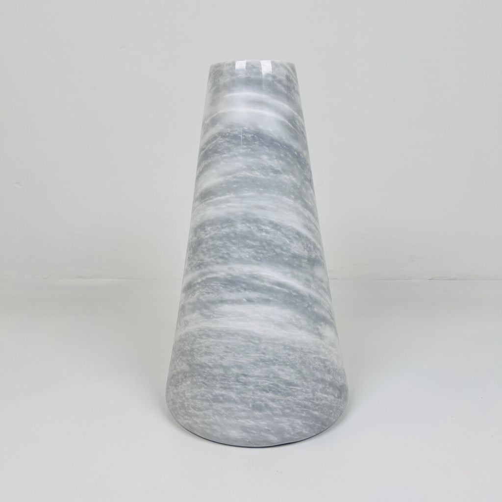 Funnel Grey Waved Vase