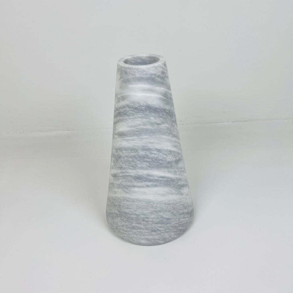 Funnel Grey Waved Vase