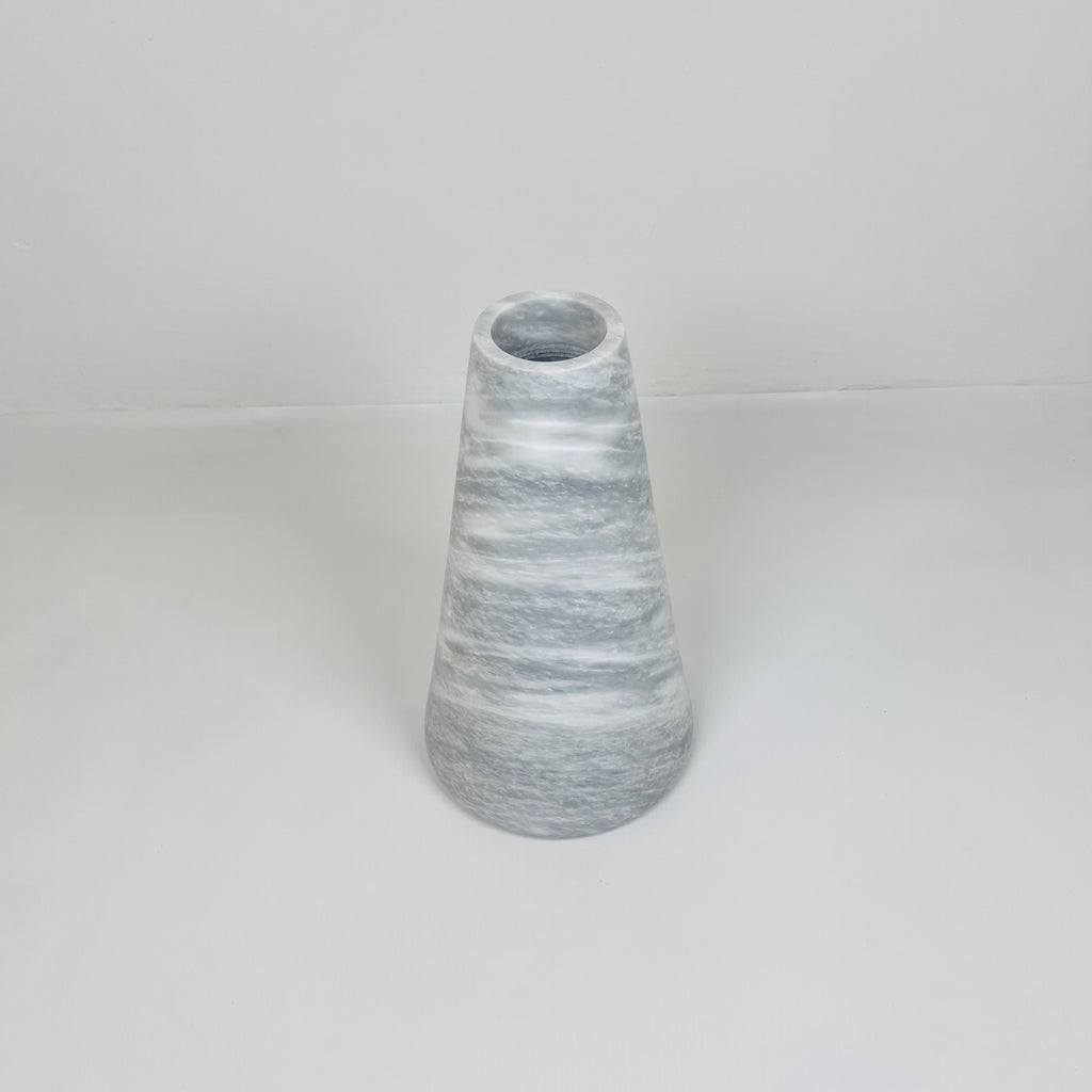 Funnel Grey Waved Vase