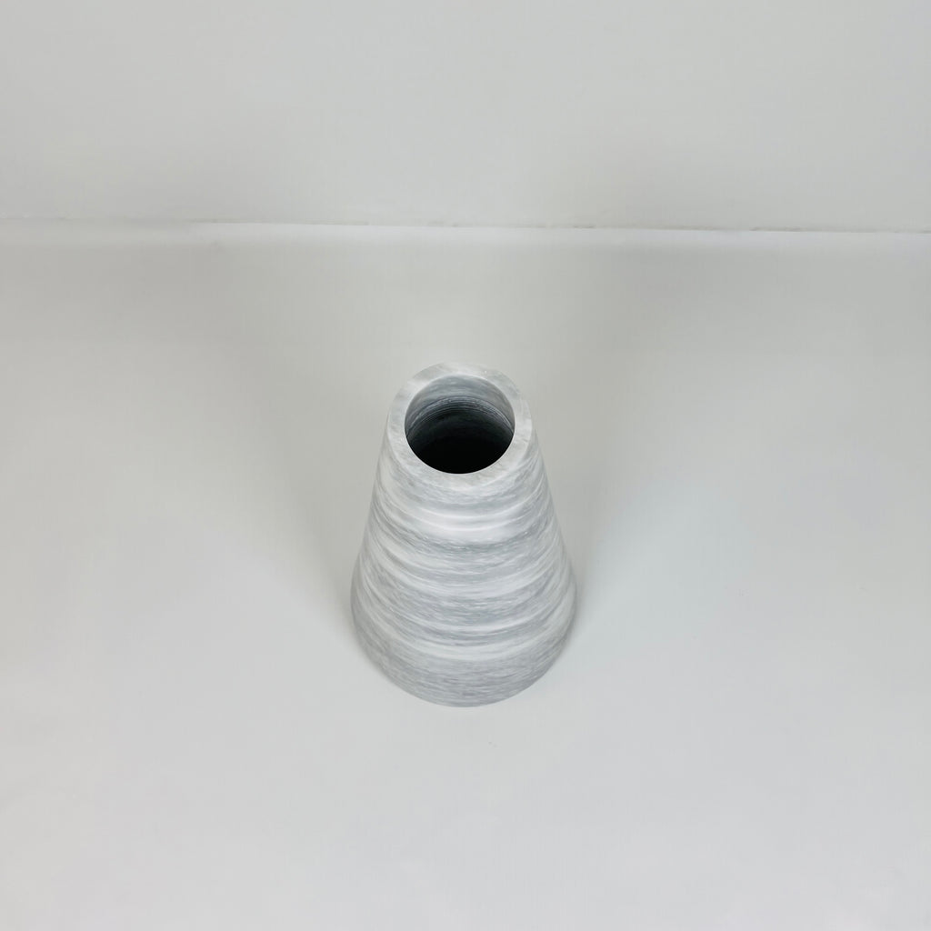 Funnel Grey Waved Vase