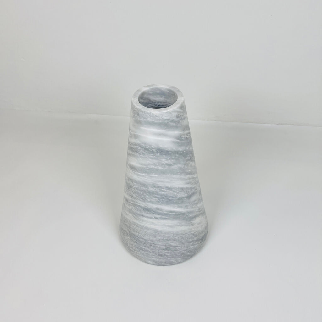 Funnel Grey Waved Vase