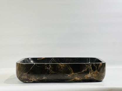 Rounded Rectangle Sink - Black