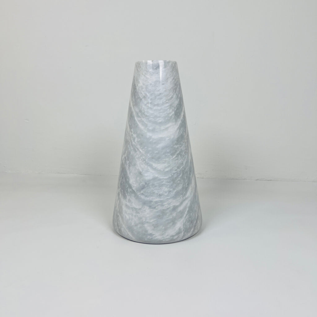 Funnel Grey Grazed Vase