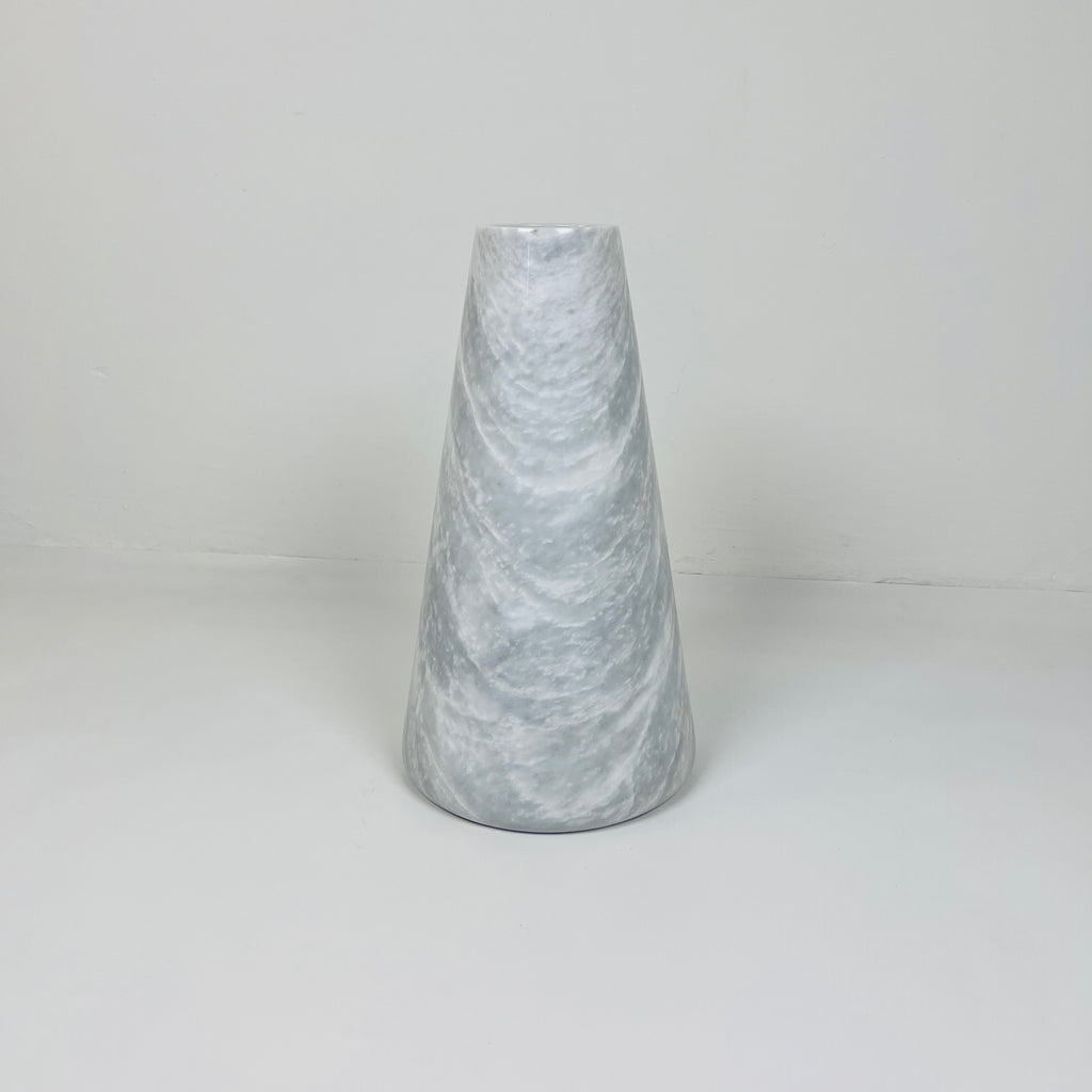 Funnel Grey Grazed Vase