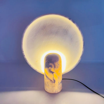 Disc Table Lamp - White