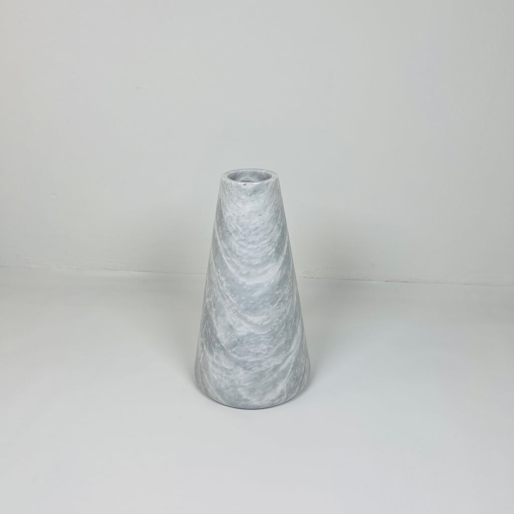 Funnel Grey Grazed Vase