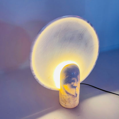 Disc Table Lamp - White