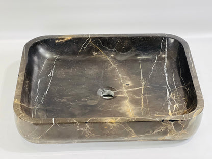 Rounded Rectangle Sink - Black