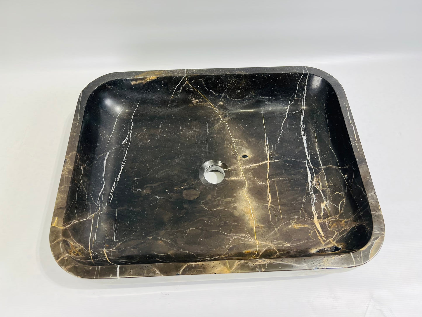 Rounded Rectangle Sink - Black