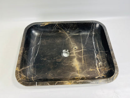 Rounded Rectangle Sink - Black