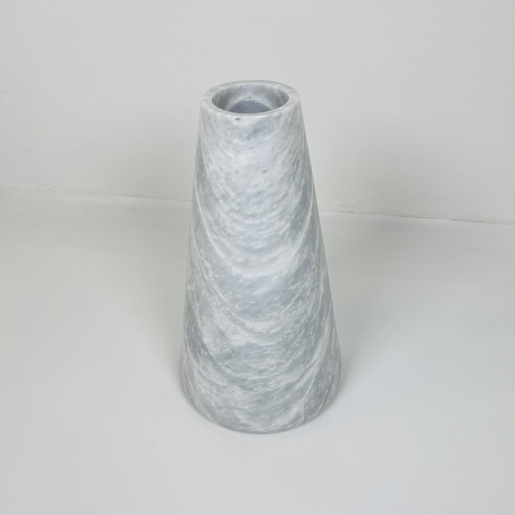 Funnel Grey Grazed Vase