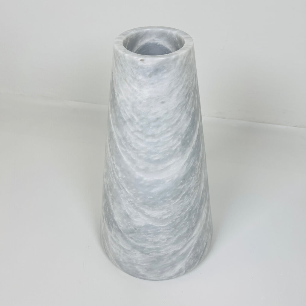 Funnel Grey Grazed Vase