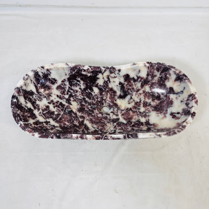 Flow Marble Sink - Red & White