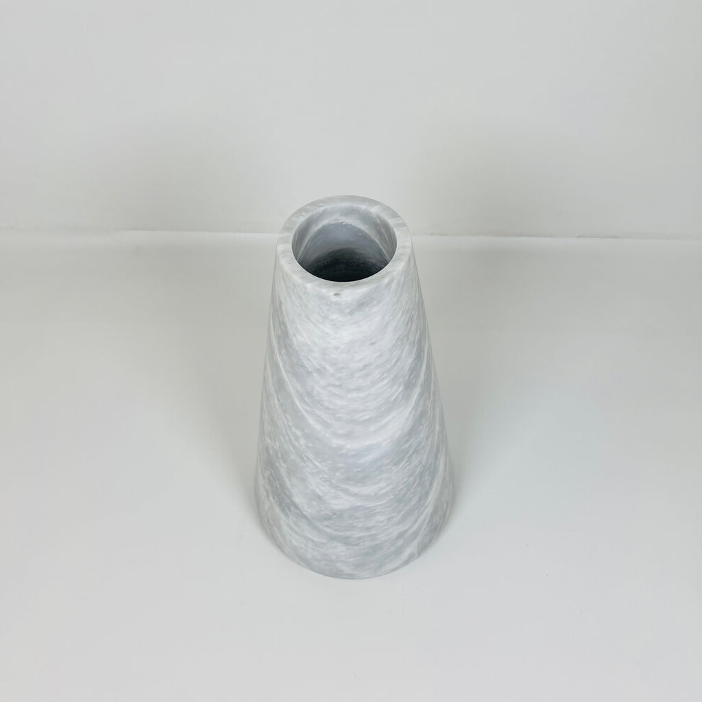 Funnel Grey Grazed Vase