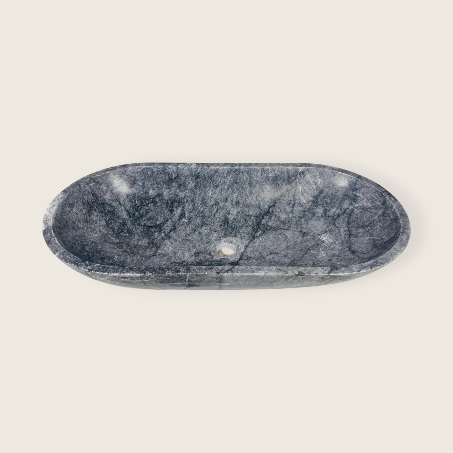 Capsule Sink - Blue & Black