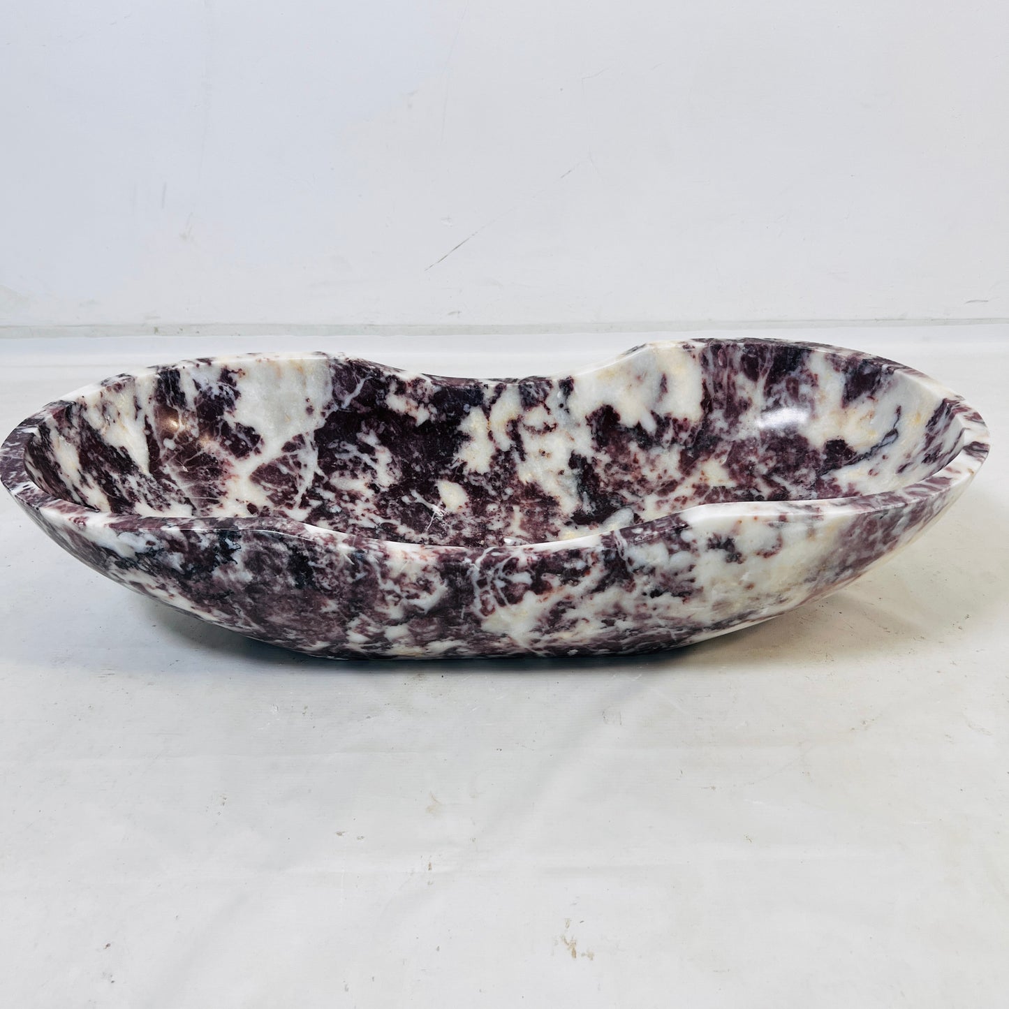 Flow Marble Sink - Red & White