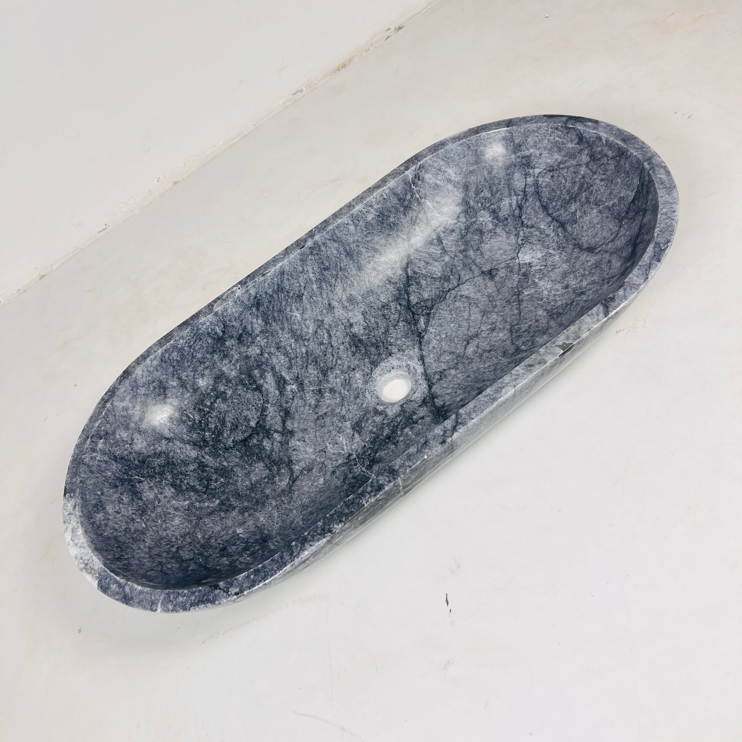 Capsule Sink - Blue & Black