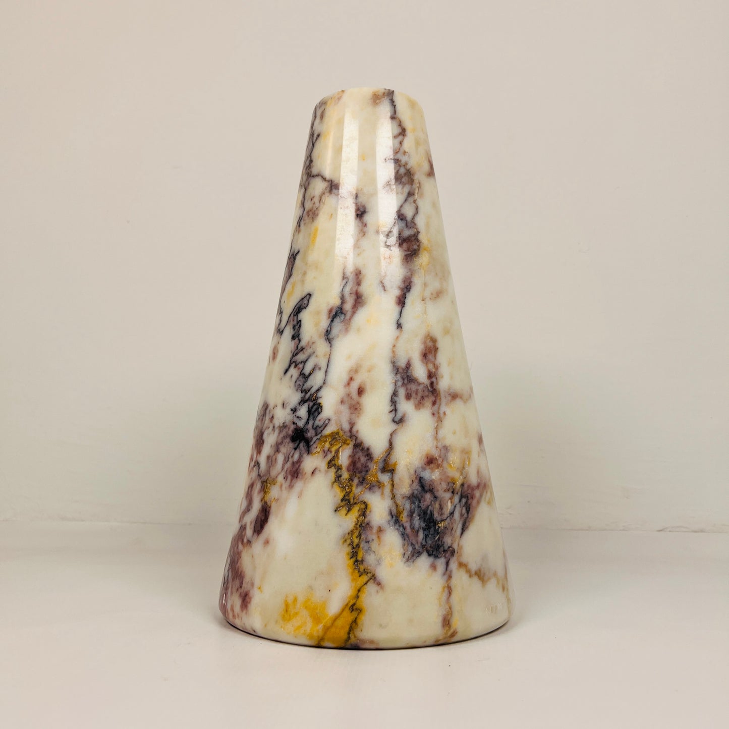 Funnel Vase - Red & White