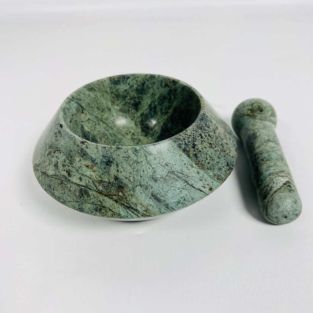 Jungle Green Mortar & Pestle