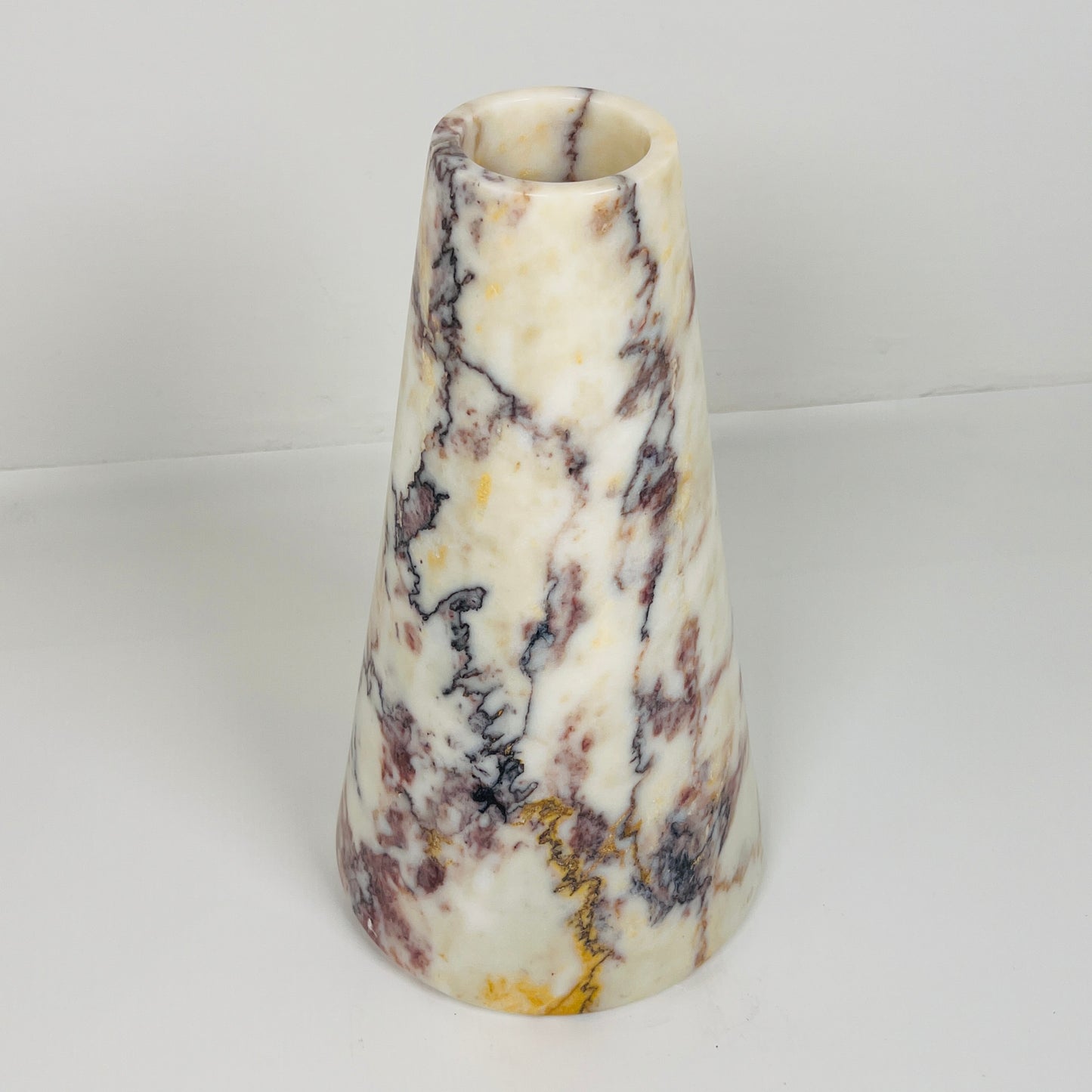 Funnel Vase - Red & White