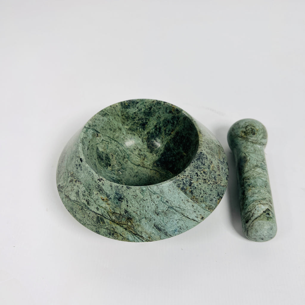 Jungle Green Mortar & Pestle