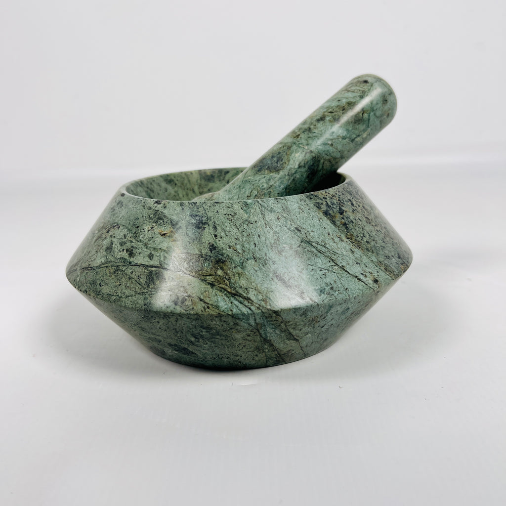 Jungle Green Mortar & Pestle