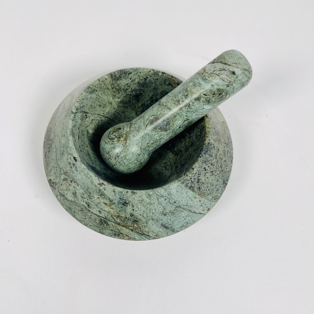 Jungle Green Mortar & Pestle